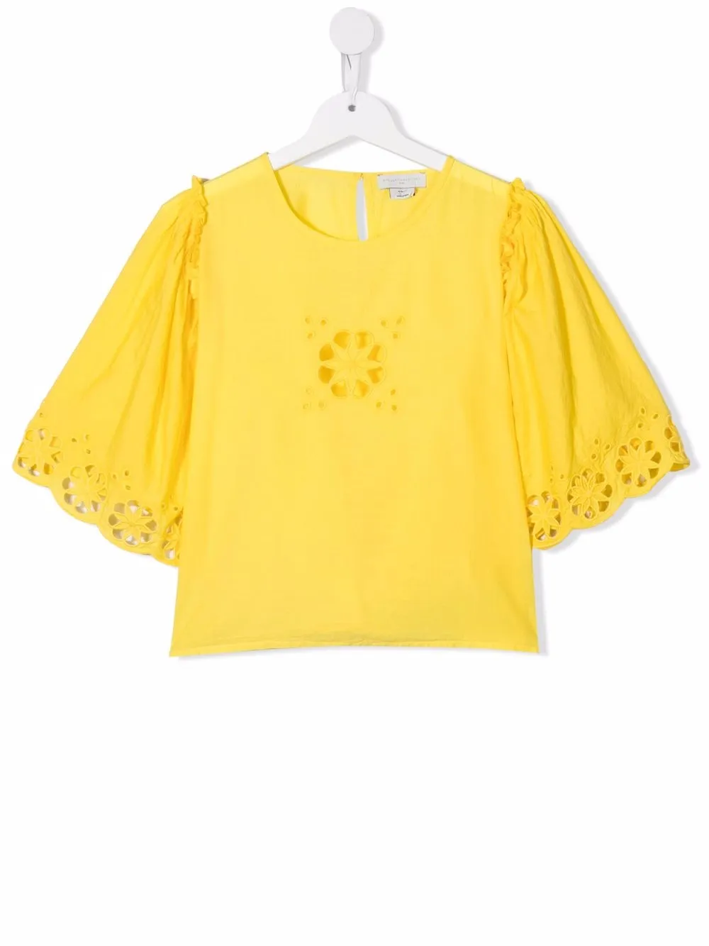 

Stella McCartney Kids blusa con detalle bordado - Amarillo