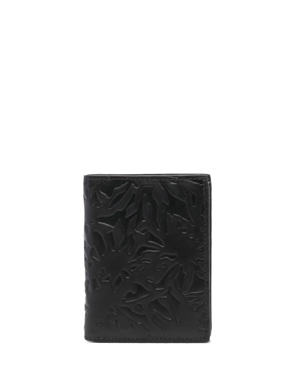 

Comme Des Garçons Wallet embossed pattern wallet - Black