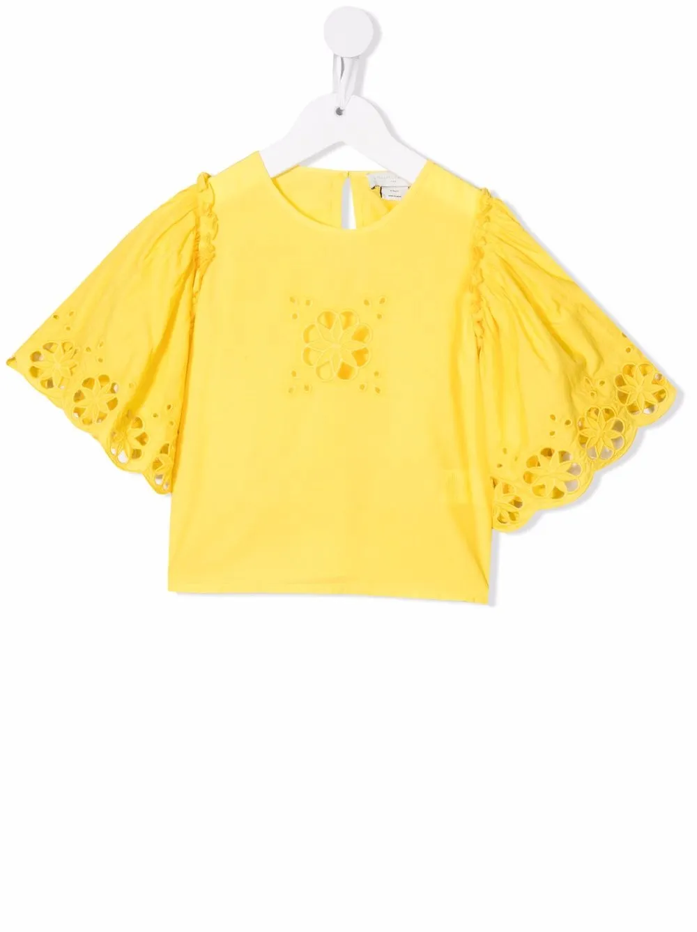 

Stella McCartney Kids blusa con detalle bordado - Amarillo