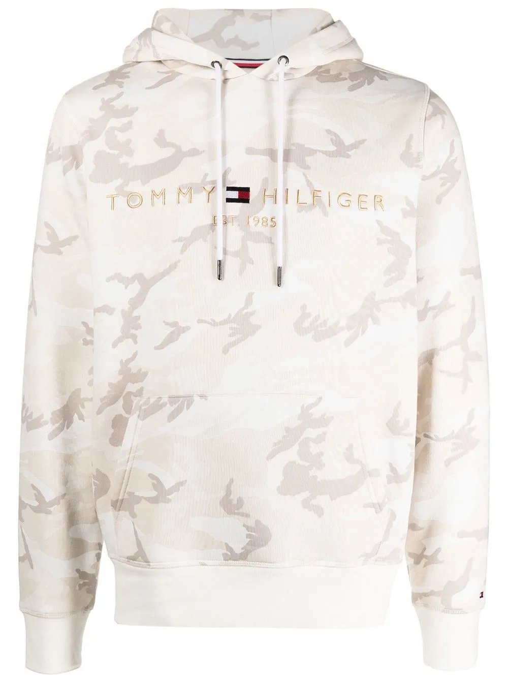 

Tommy Hilfiger hoodie con logo bordado - Neutro