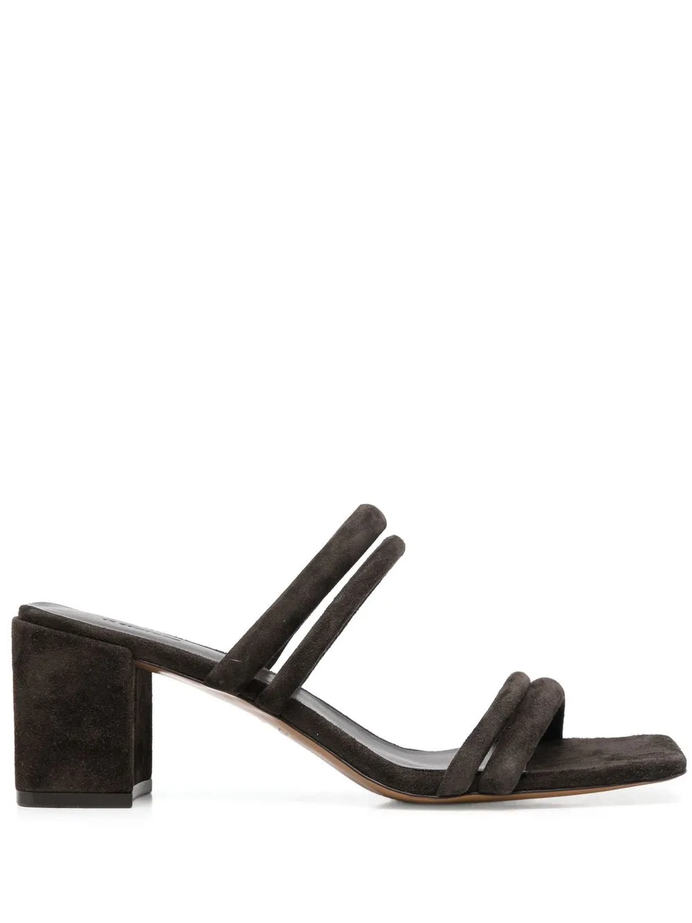 

12 STOREEZ padded-strap block heel sandals - Brown