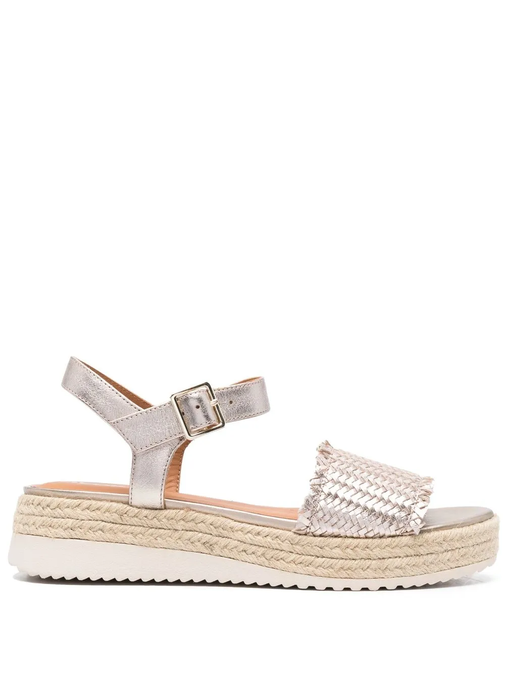 Geox Eolie woven jute sandals Gold