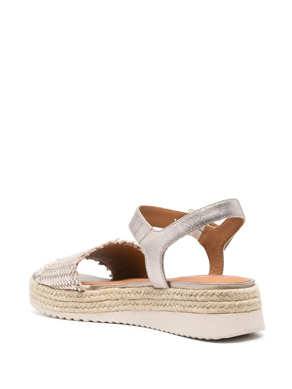 Geox Eolie woven jute sandals Gold