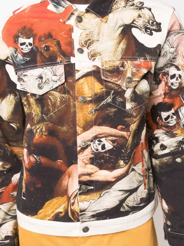 424 グラフィック デニムジャケット | ブラウン | FARFETCH JP 