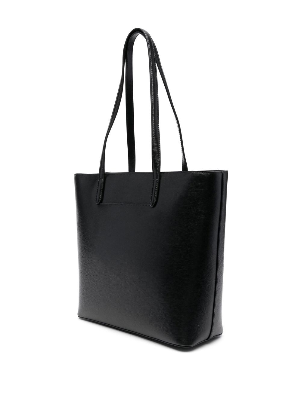 Shop Dkny Bryant Leather Tote Bag In Black