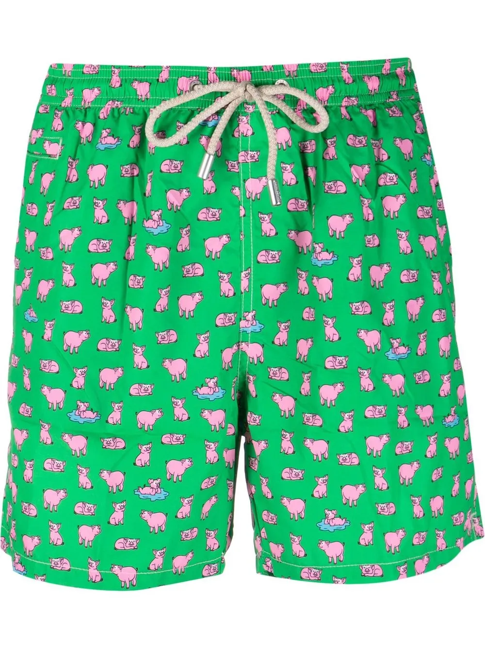 

MC2 Saint Barth shorts de playa con estampado gráfico - Verde