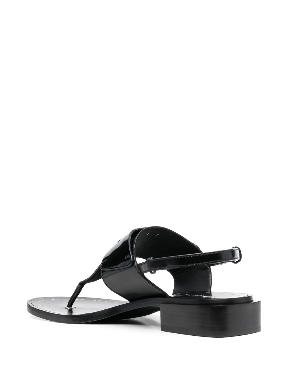 Ferragamo Sandalen met logoplakkaat Zwart