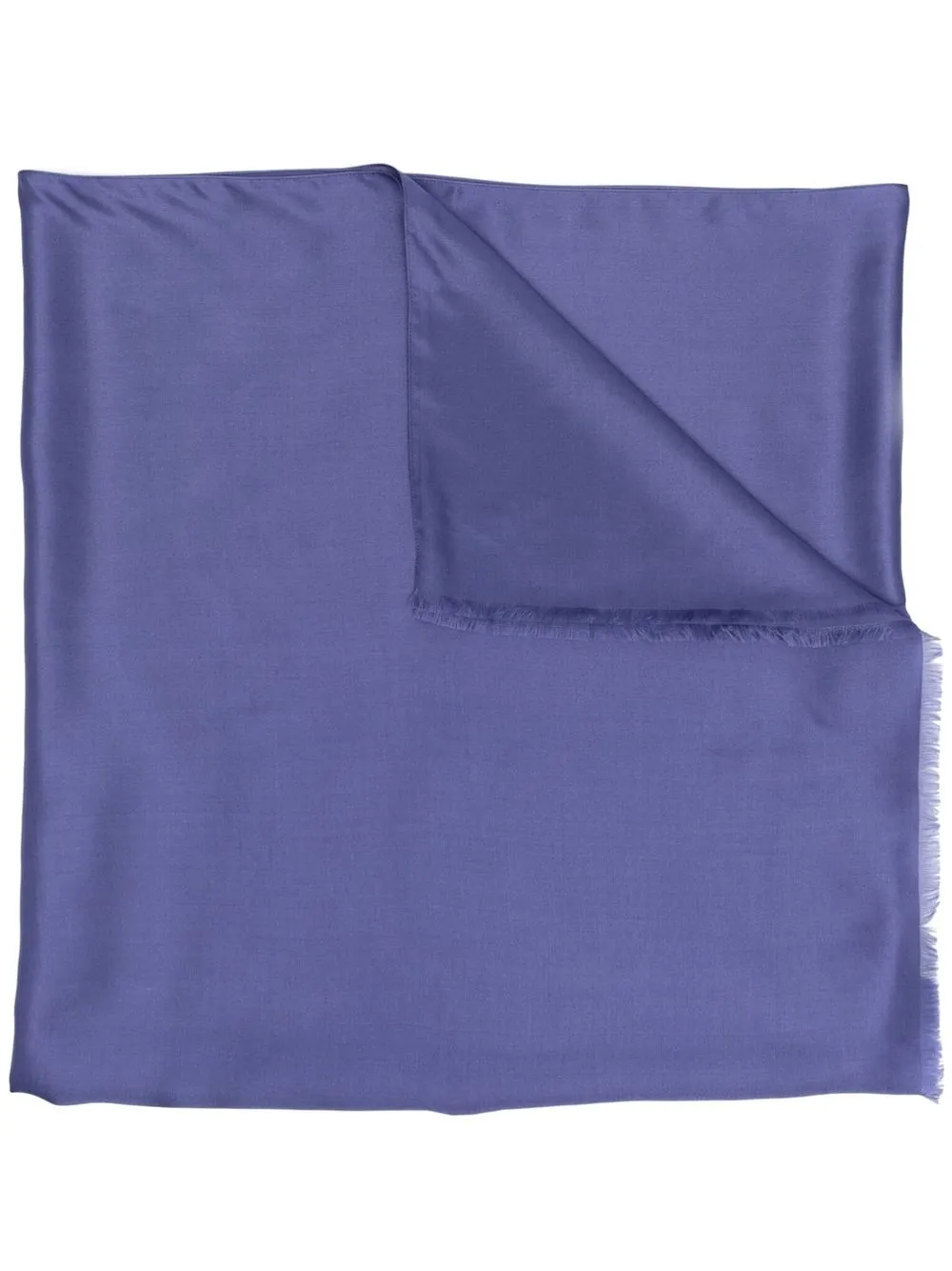 

Emporio Armani mascada con bordes deshilachados - Azul