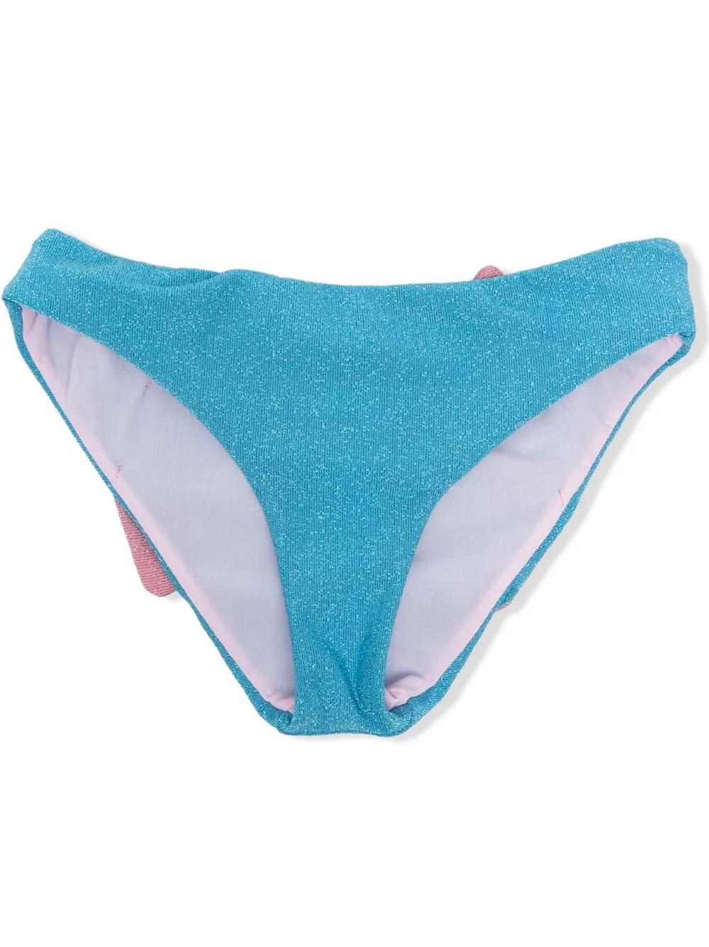 

MC2 Saint Barth Kids bikini bottom con detalle de moño - Azul