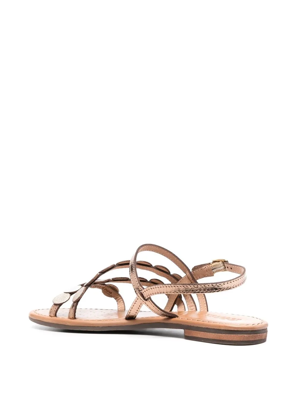 Sozy 15mm Embossed Leather Sandals