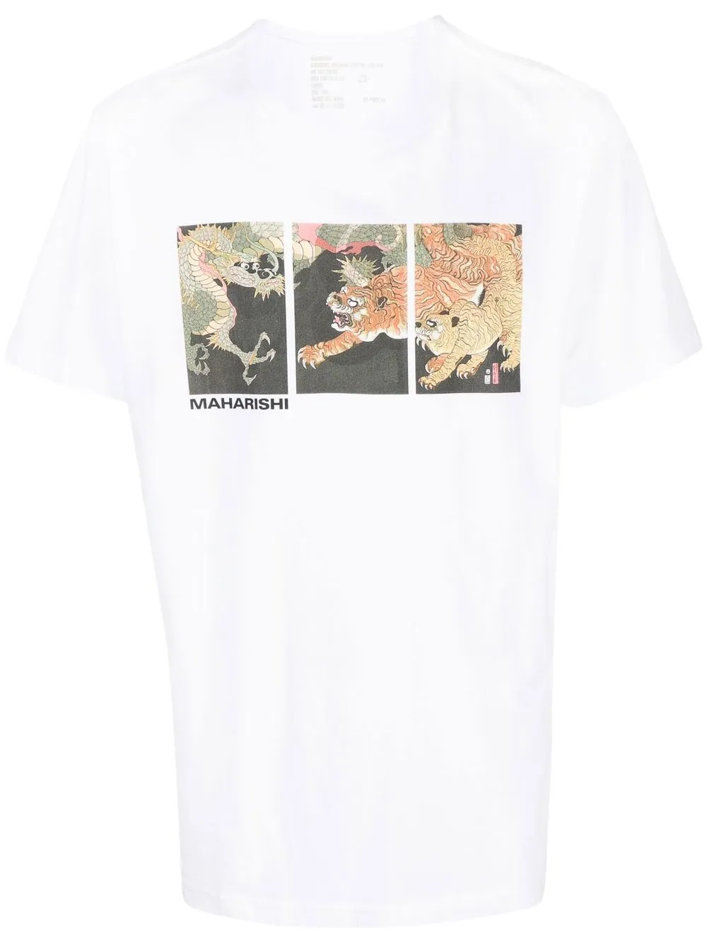 

Maharishi Dragons & Tigers graphic T-shirt - White