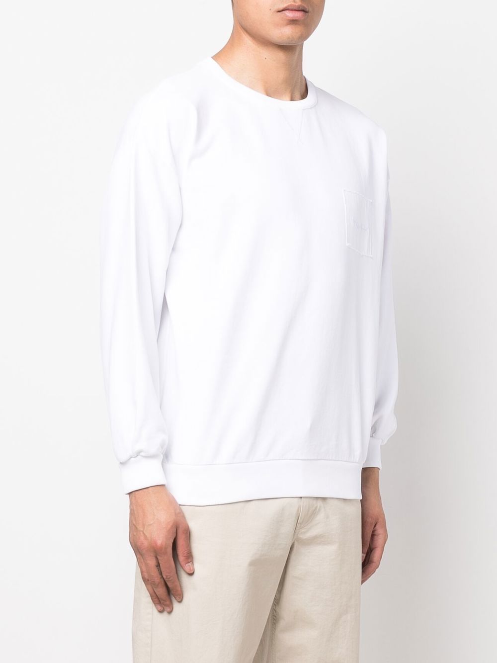 Affordable Lacoste logo-patch crew-neck sweatshirt Men