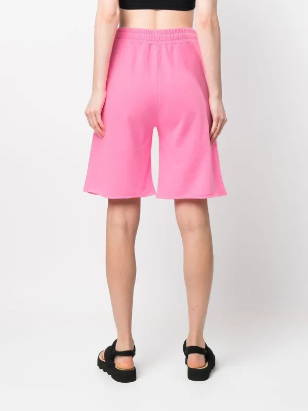 PINKO logo-print Cotton Track Shorts 