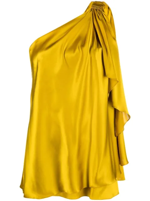 Gianluca Capannolo Bianca one-shoulder blouse