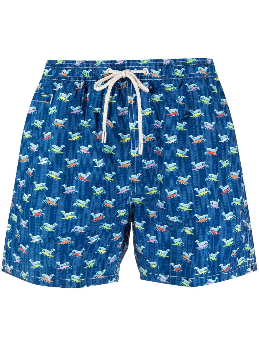 

MC2 Saint Barth all-over surf-dog swim shorts - Blue