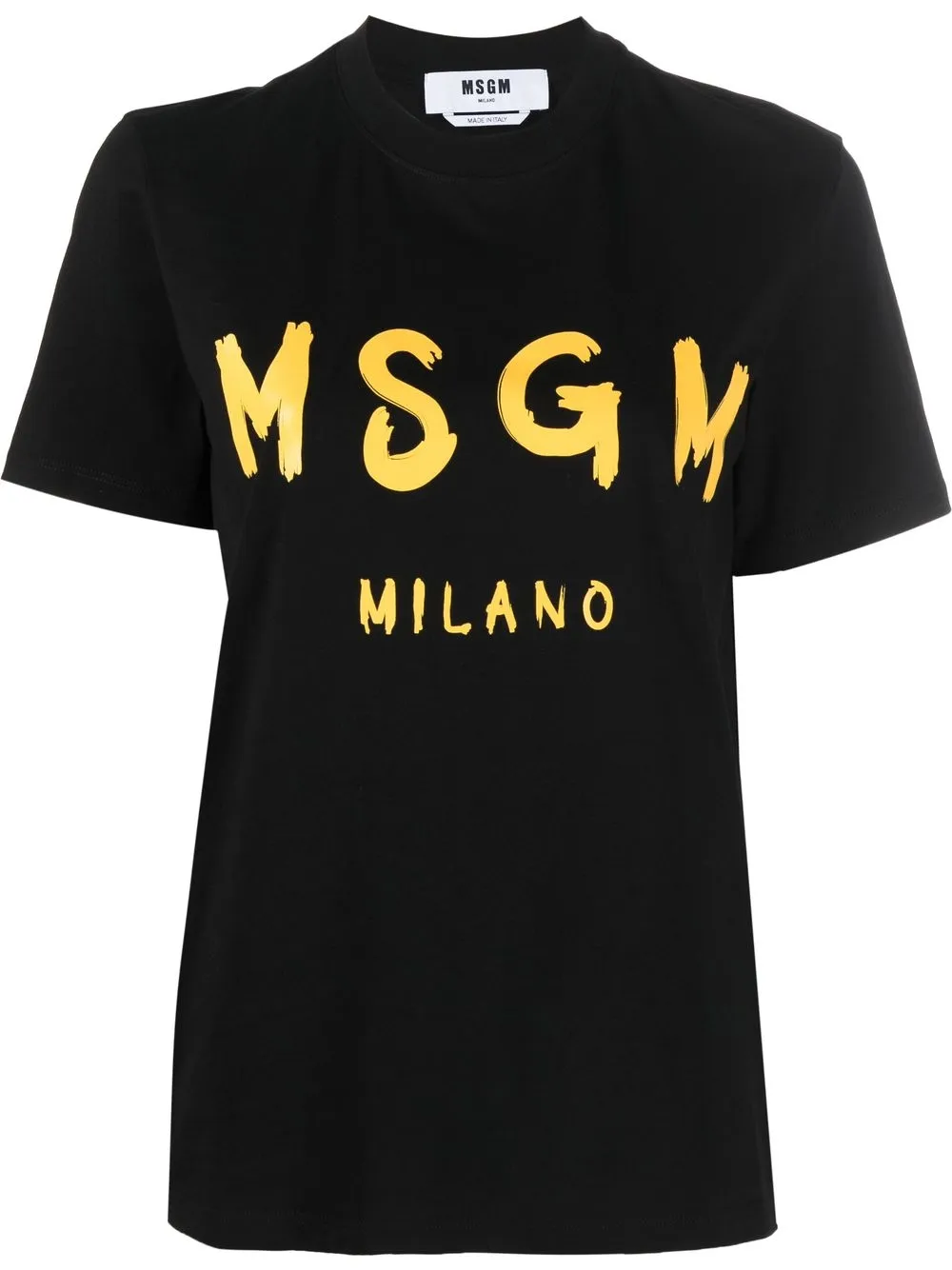 

MSGM playera con logo estampado - Negro