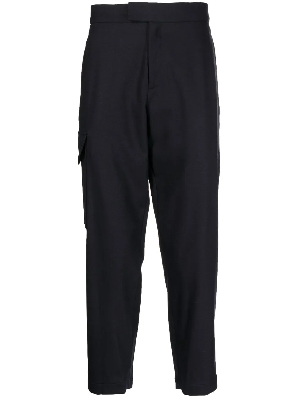 

Neil Barrett patch-pocket cropped trousers - Blue