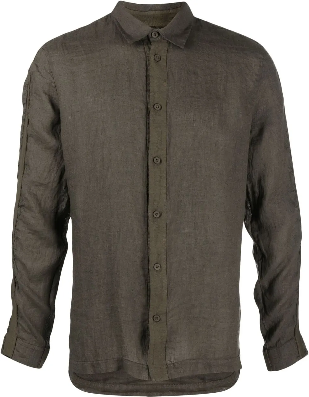 

Transit camisa con efecto arrugado - Verde