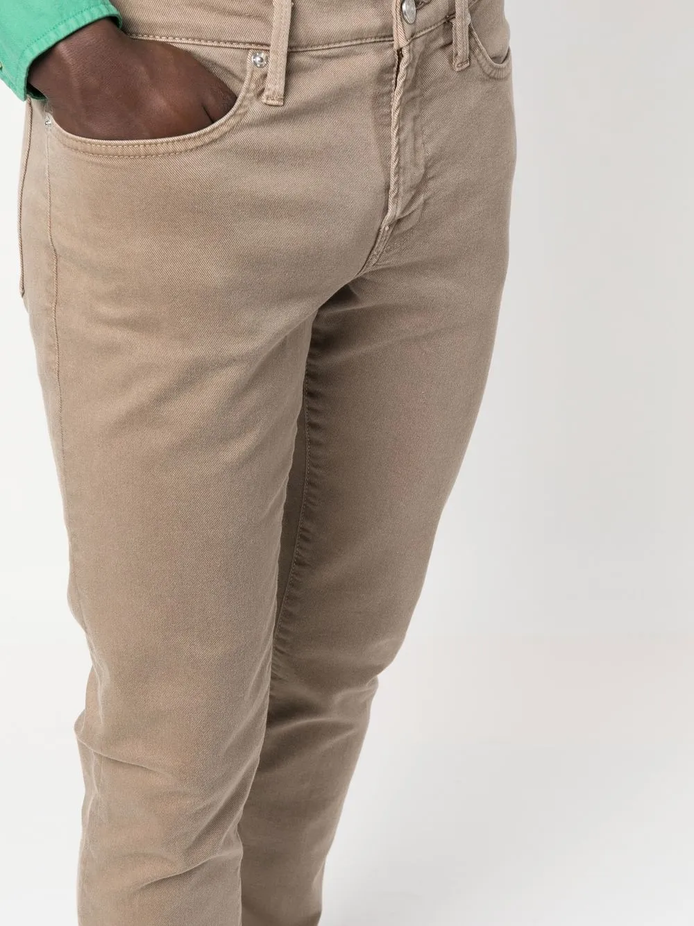 frame 弹性斜纹布修身牛仔裤 图 5