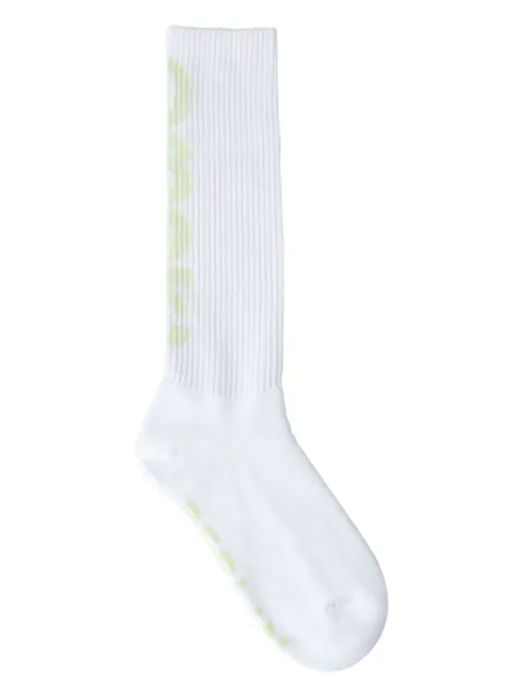 032c logo-detail ribbed socks