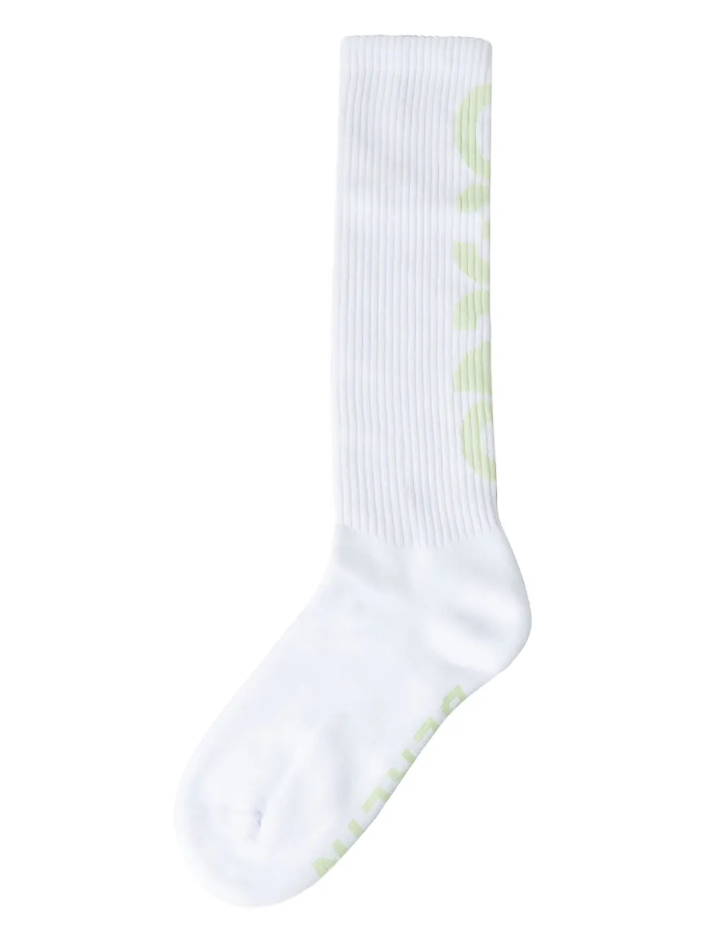 032c logo-detail ribbed socks | Image 2