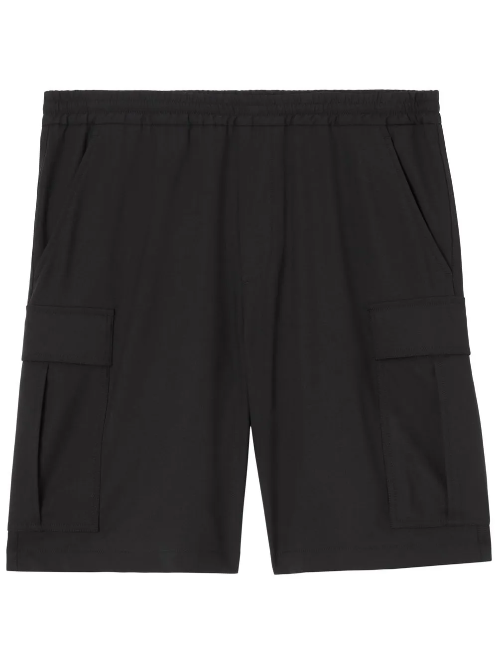 

Burberry shorts tipo cargo con monograma - Negro