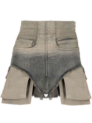 Rick Owens Dirt Denim Cutoff Shorts - Farfetch