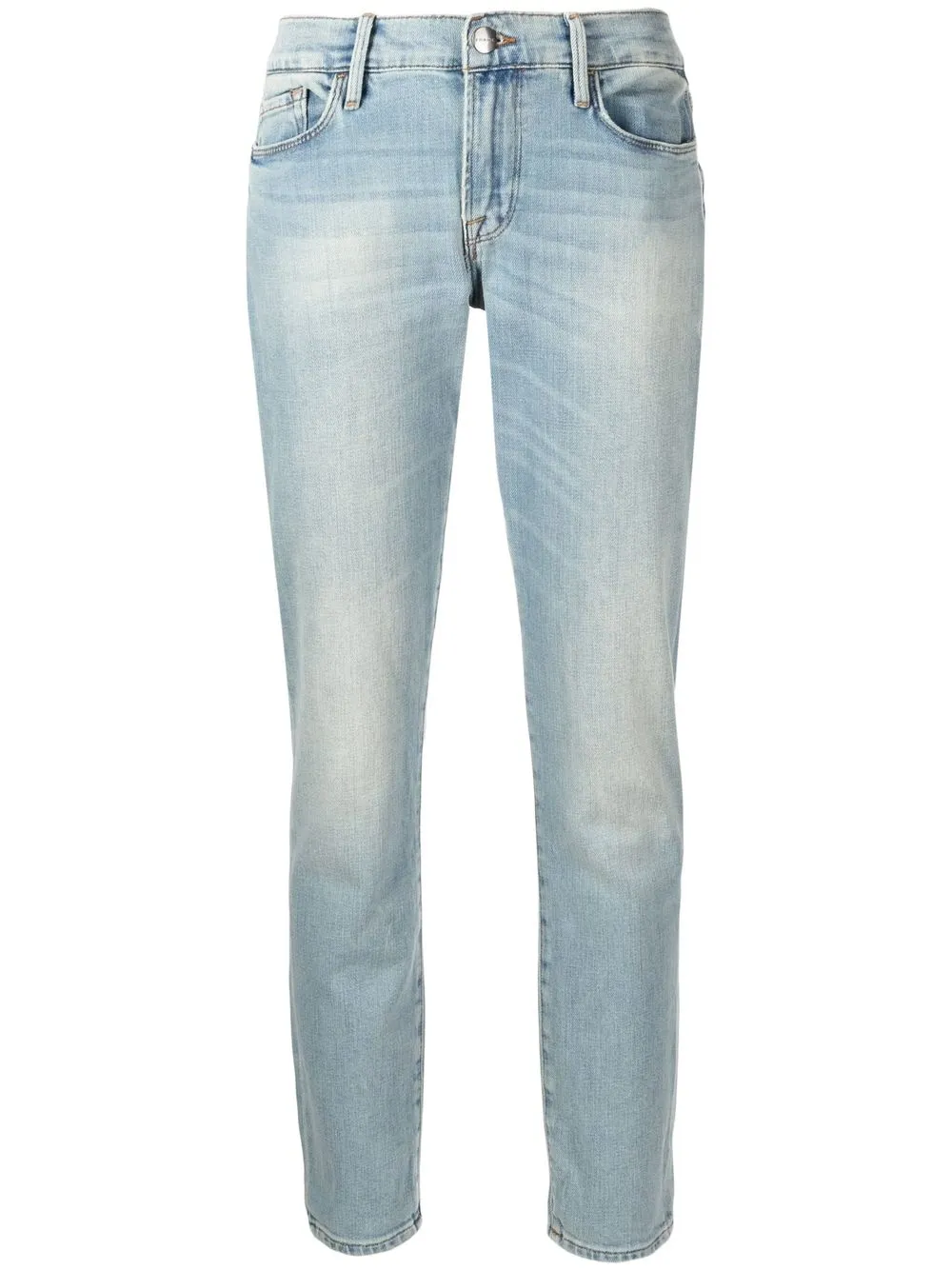 

FRAME stonewashed slim-cut jeans - Blue