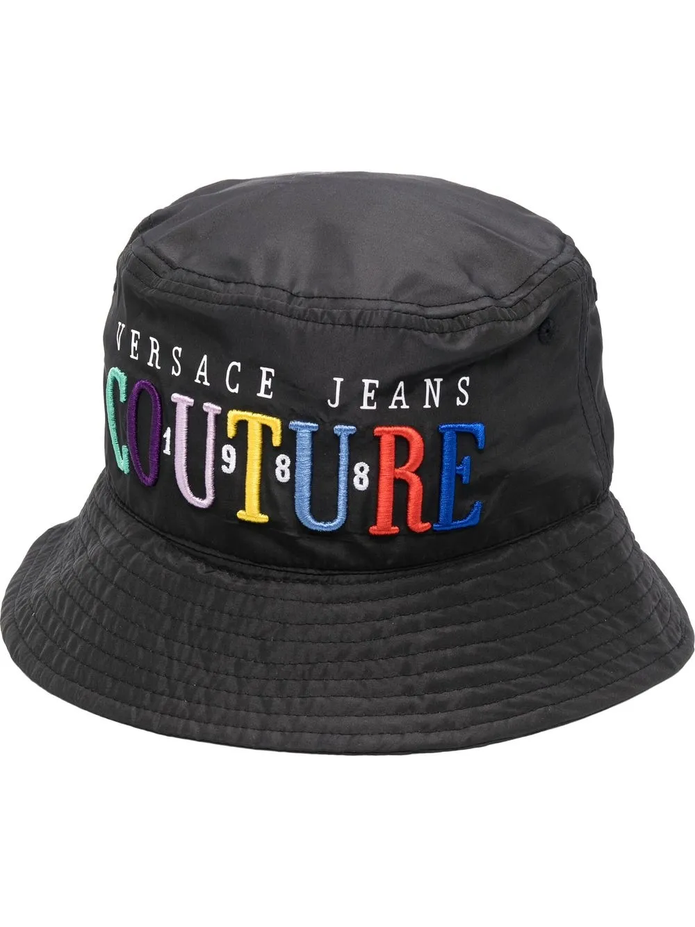 versace jeans couture logo刺绣渔夫帽 图 1