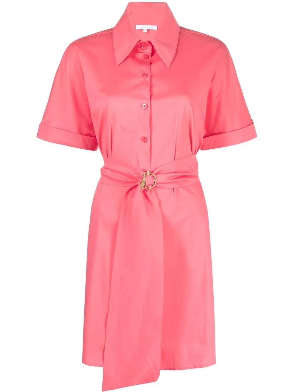 

Patrizia Pepe vestido camisero con cinturón - Rosado
