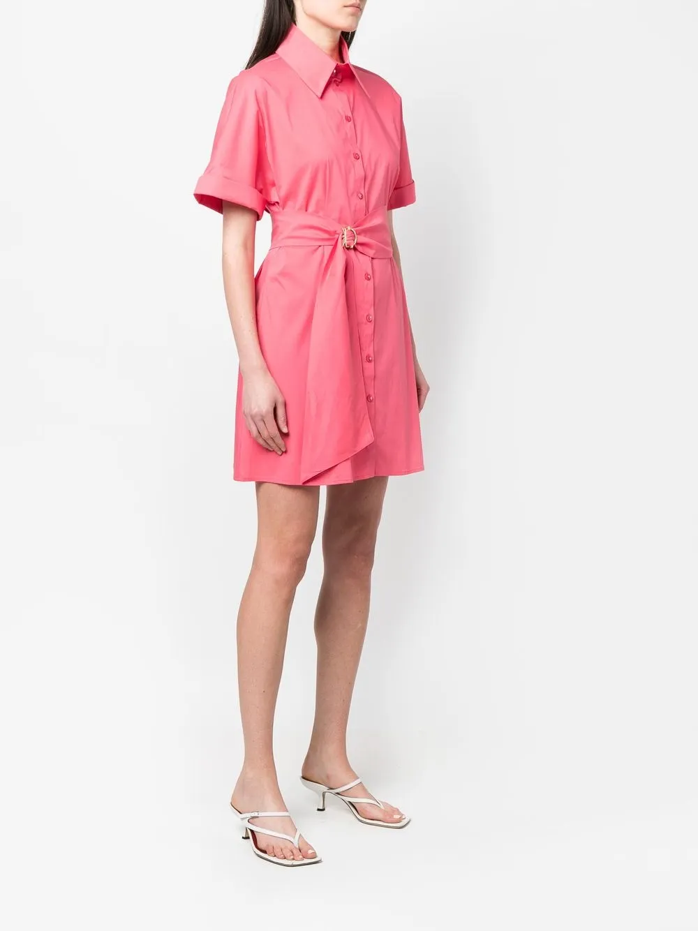 Pink on sale shirt dress