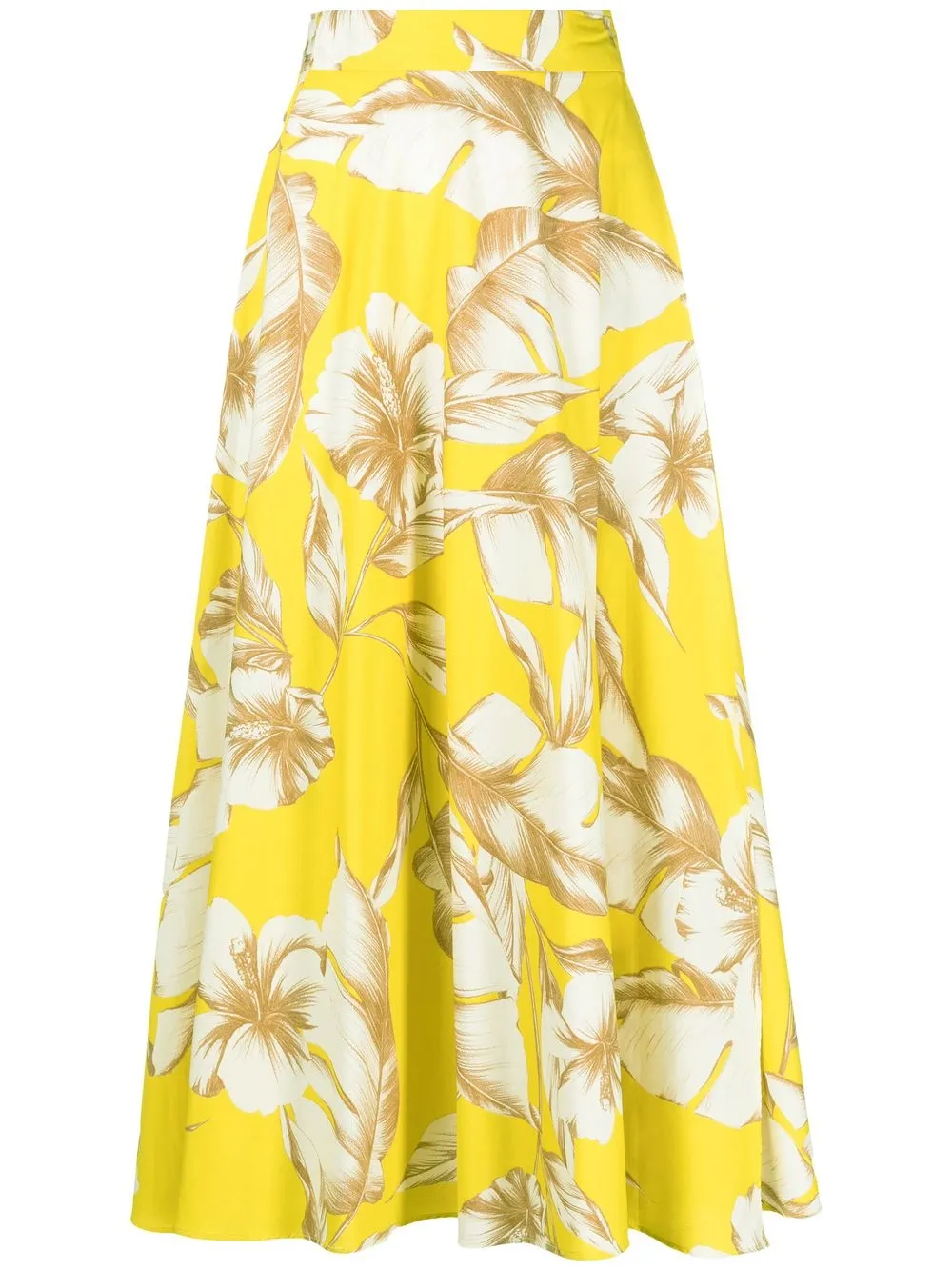 

TWINSET floral-print fluted skirt - Yellow