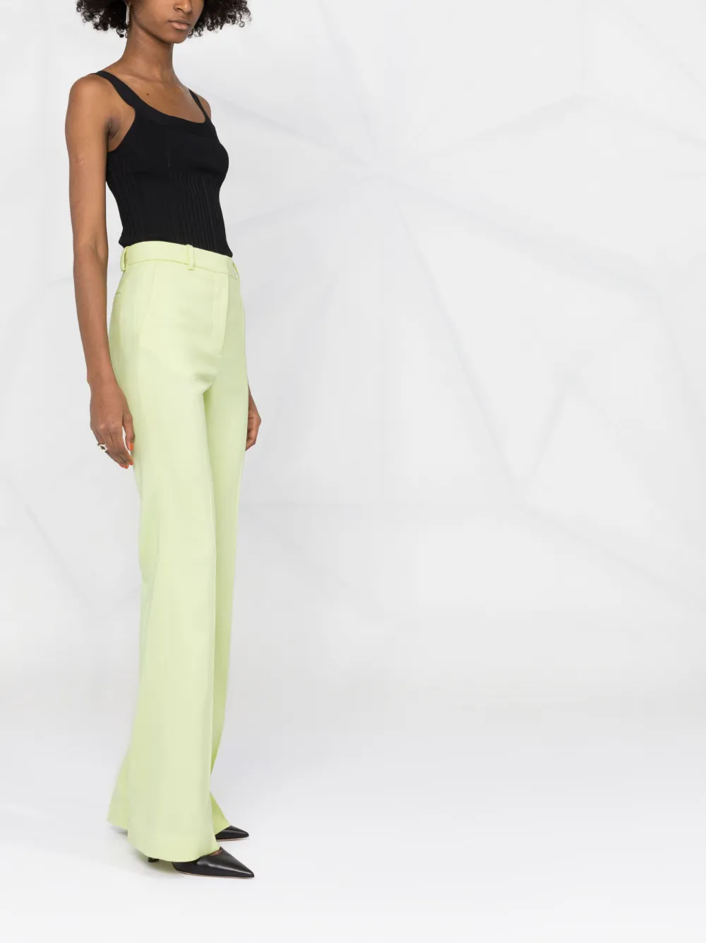 Affordable JOSEPH high-waisted flared leg trousers Women