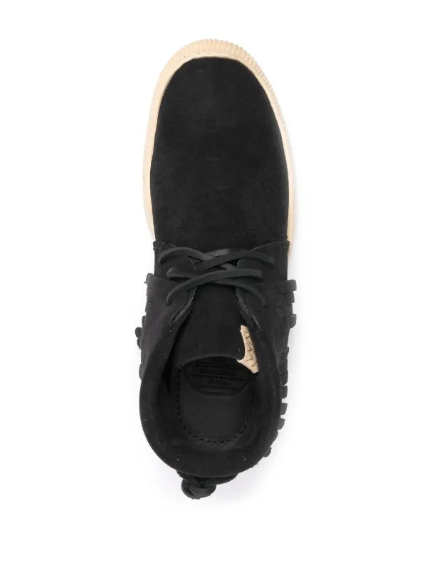 Visvim Fringed Suede Desert Boots | Black | FARFETCH