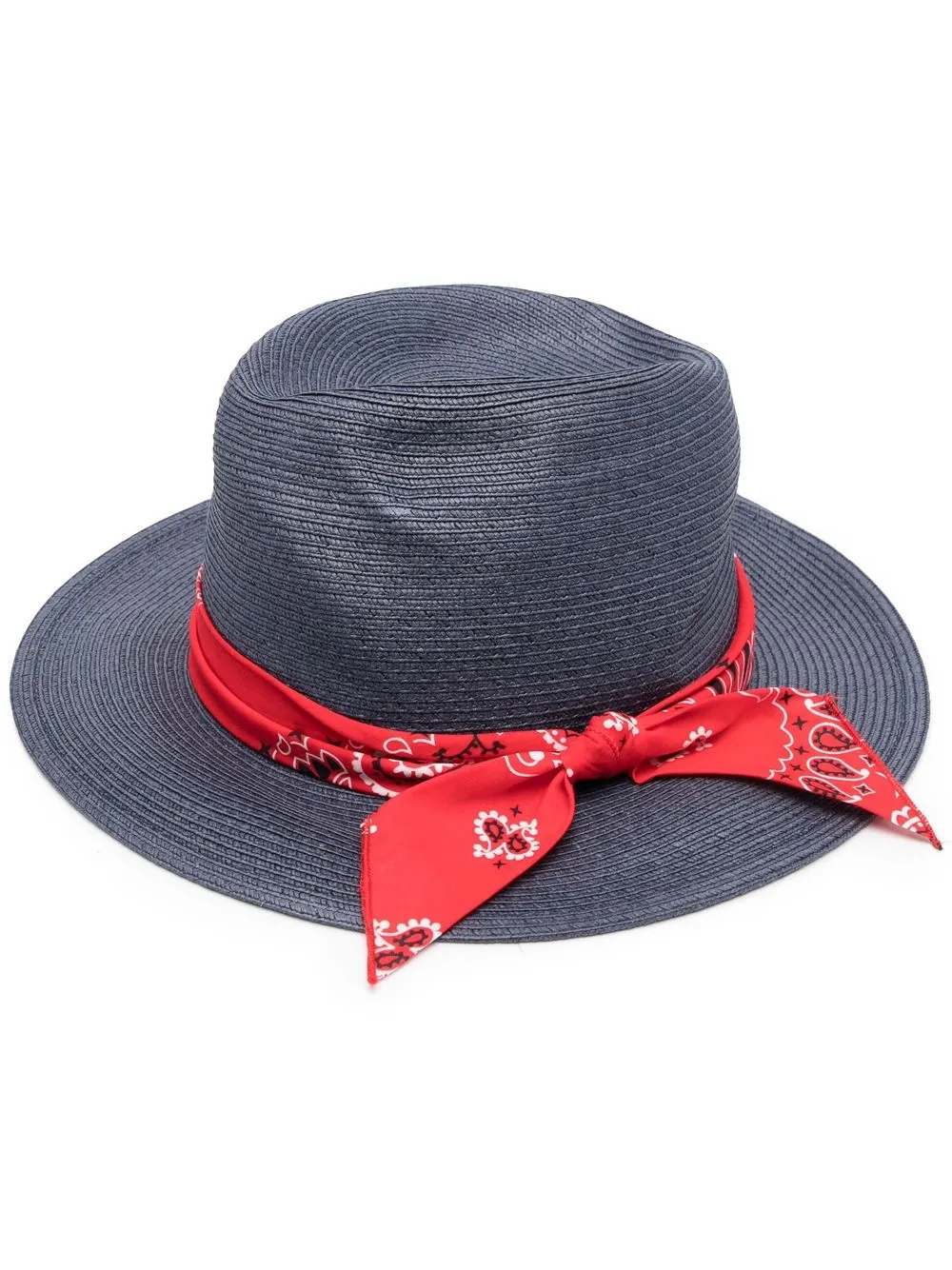 

MC2 Saint Barth Chapeaux scarf-ribbon sun hat - Blue
