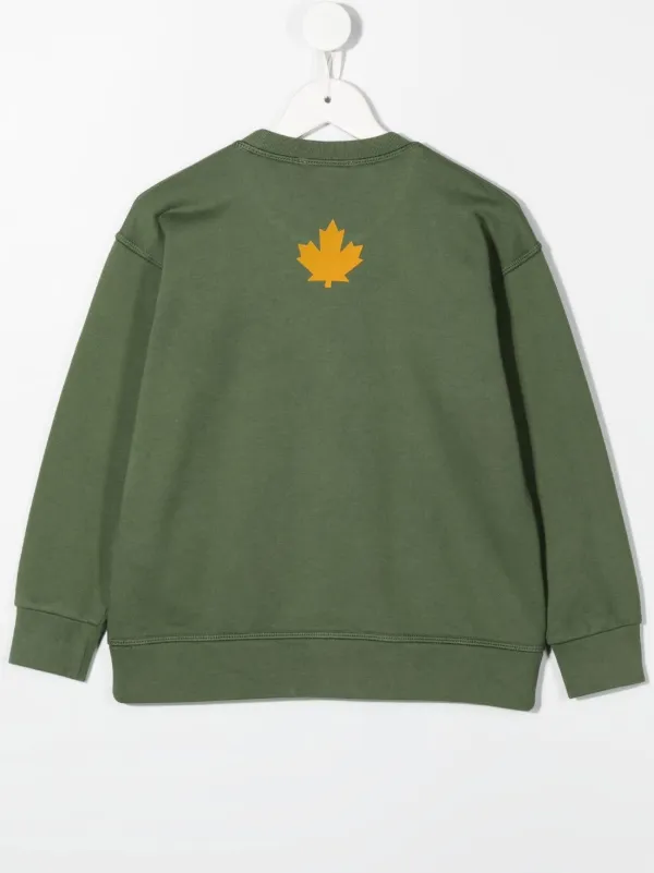 【送料&関税込】Dsquared2 one Life One Planet Sweatshirt DSQUARED2 KIDS One Life One Planet Sweatshirt | Green | FARFETCH