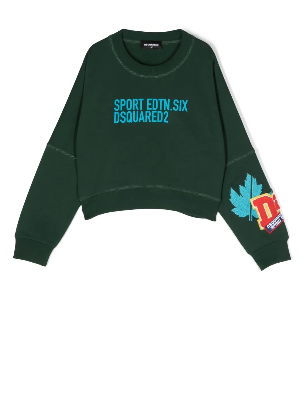 

Dsquared2 Kids sudadera con parche del logo - Verde