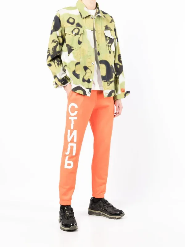 HERON PRESTON Logo トラックパンツ Heron Preston СТИЛЬ ロゴ トラックパンツ | オレンジ | FARFETCH JP