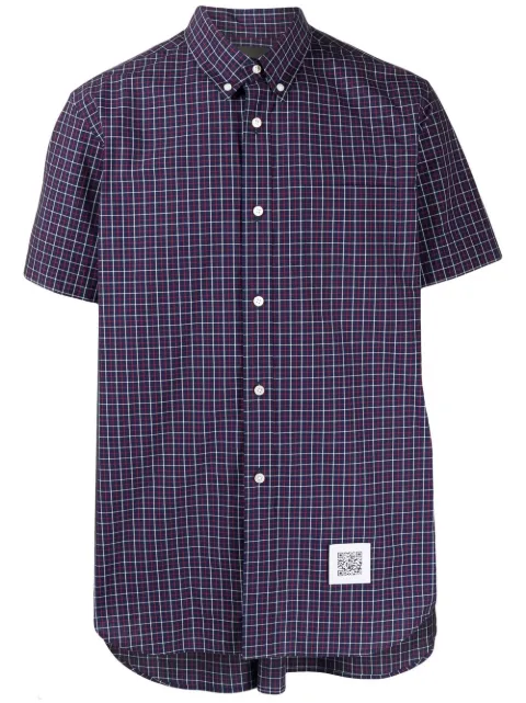 Fumito Ganryu rear-pleat short-sleeve shirt