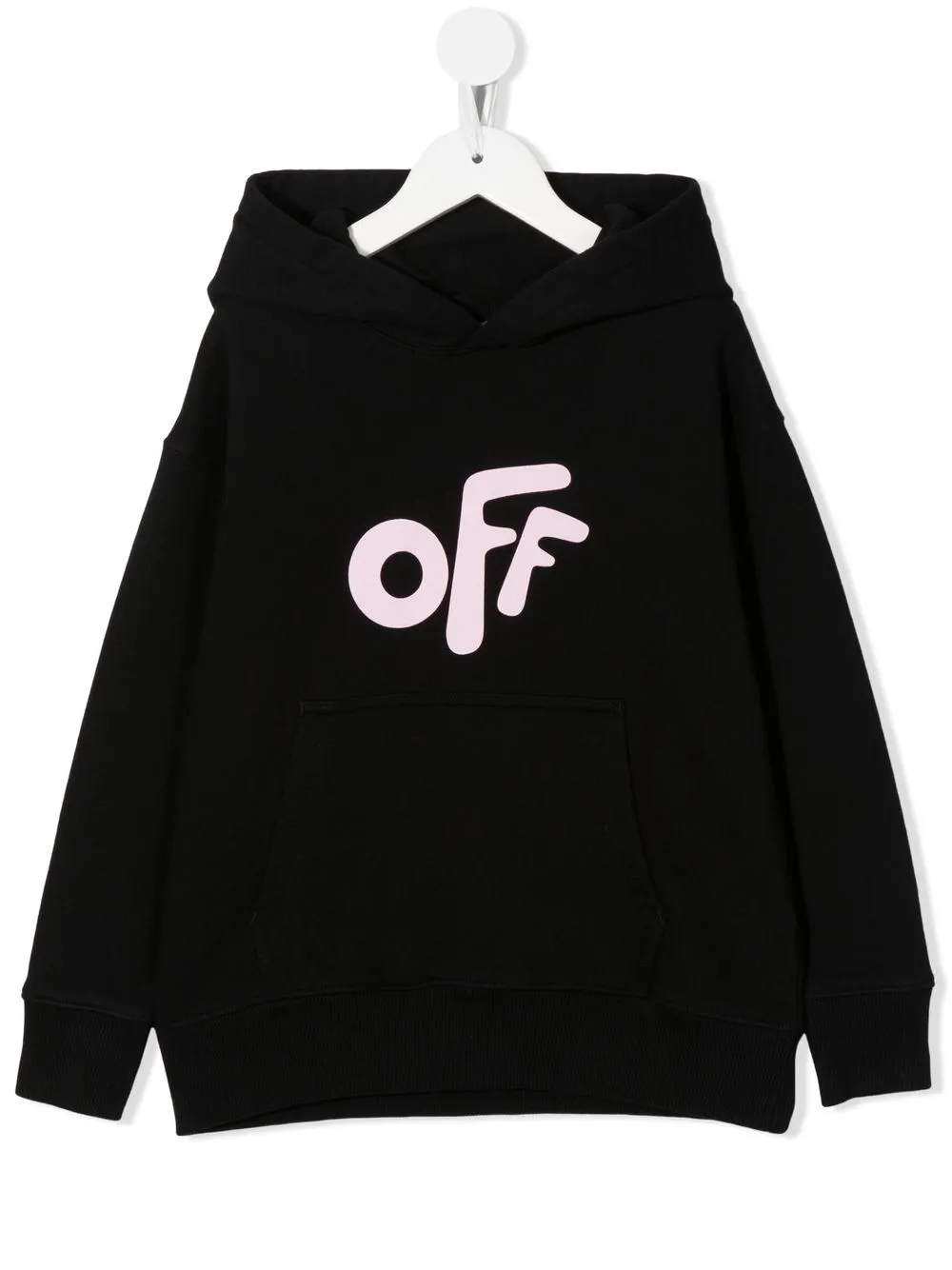 

Off-White Kids logo-print cotton hoodie - Black