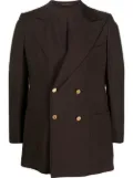 Pierre Cardin Pre-Owned 1960s peak lapels double-breasted blazer - Brown