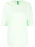 Y-3 layered logo-print T-shirt - Green