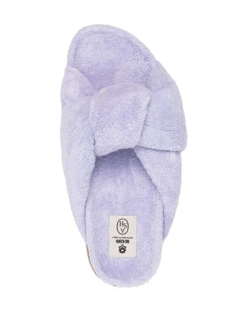 Ash knot-detail towelling sandals URICANE04ECOTOWELINGTERRY - 3