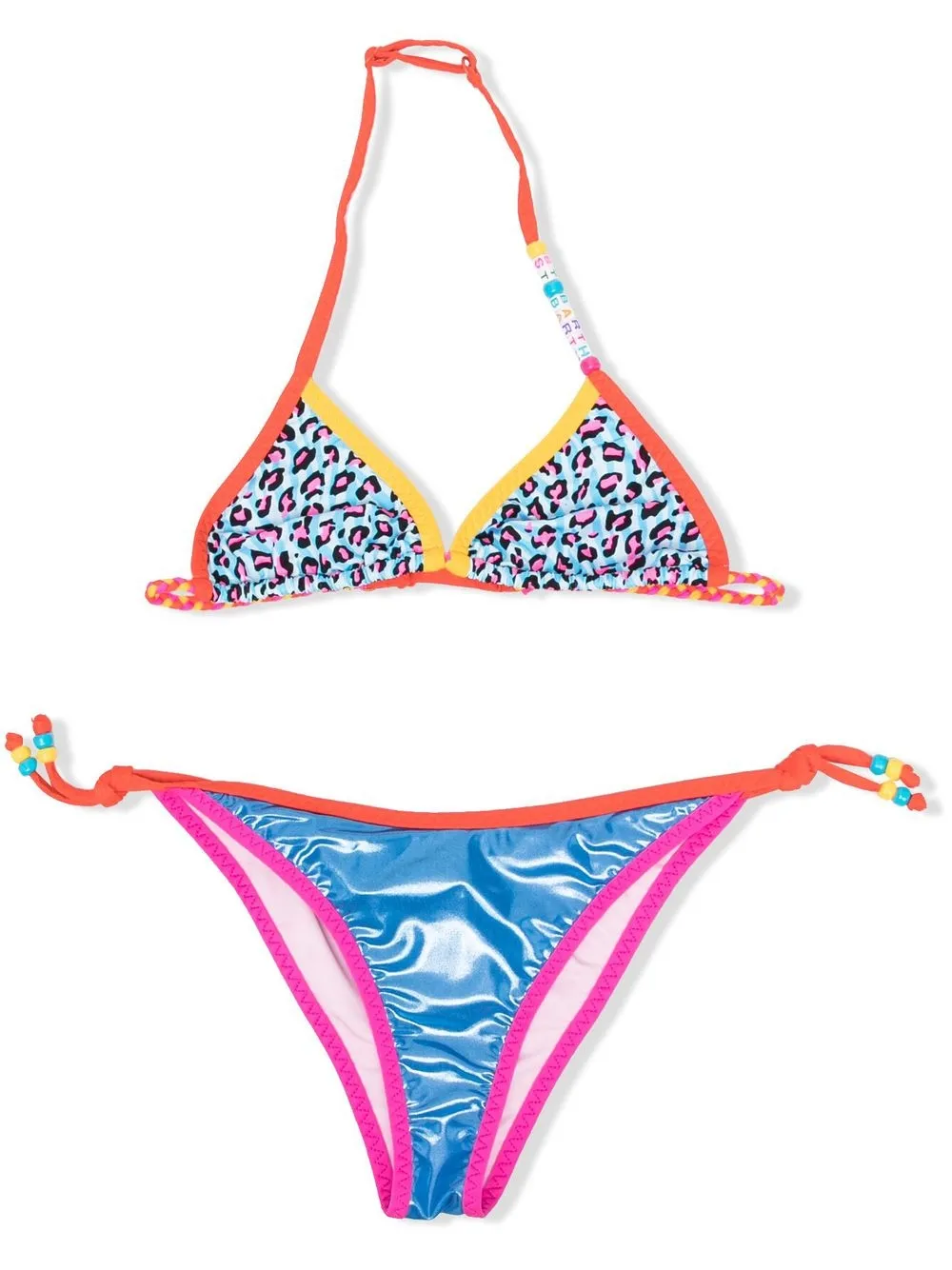 

MC2 Saint Barth Kids TEEN colour-block bikini set - Pink