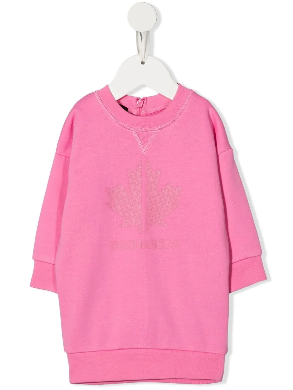 

Dsquared2 Kids vestido estilo suéter con logo - Rosado