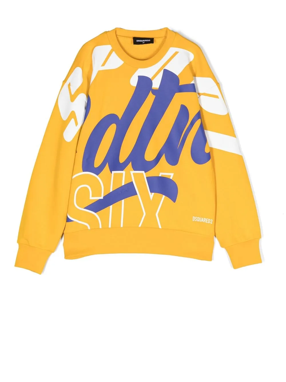 

Dsquared2 Kids sudadera con texto estampado - Amarillo