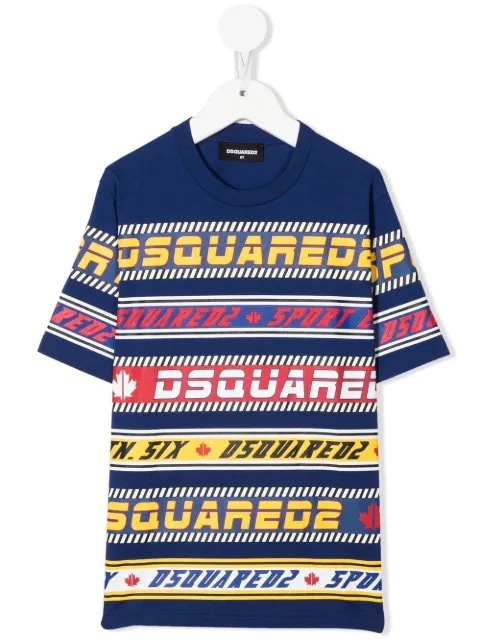 DSQUARED2 KIDS playera con diseño color block