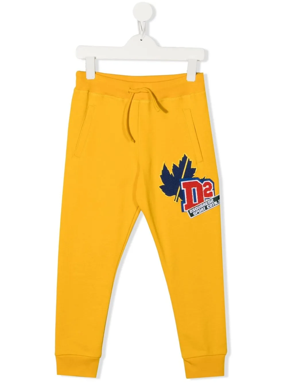 

Dsquared2 Kids logo patch track pants - Yellow