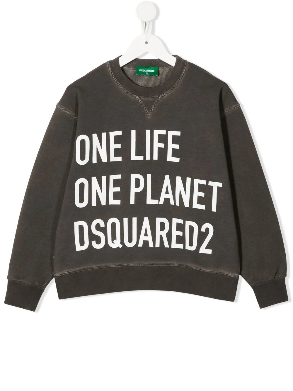 

Dsquared2 Kids sudadera con eslogan estampado - Gris