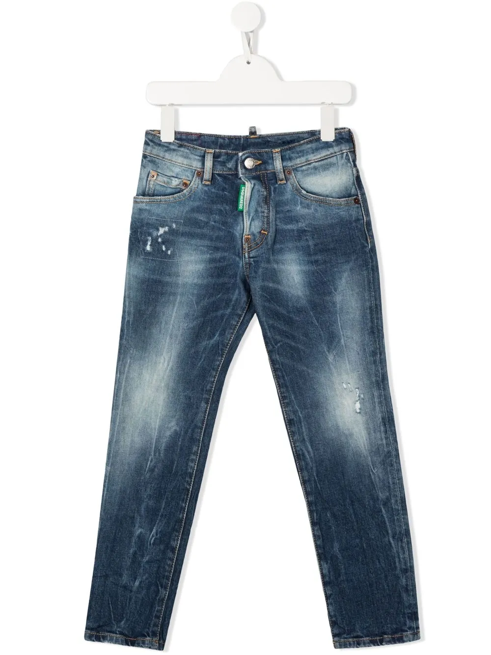 

Dsquared2 Kids pantalones Jean con efecto lavado - Azul